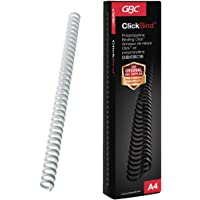 GBC ClickBind Canutillo Clic- 8 mm- 45 Hojas de Capacidad- A4- 34 Bucles- Blanco- 388002E